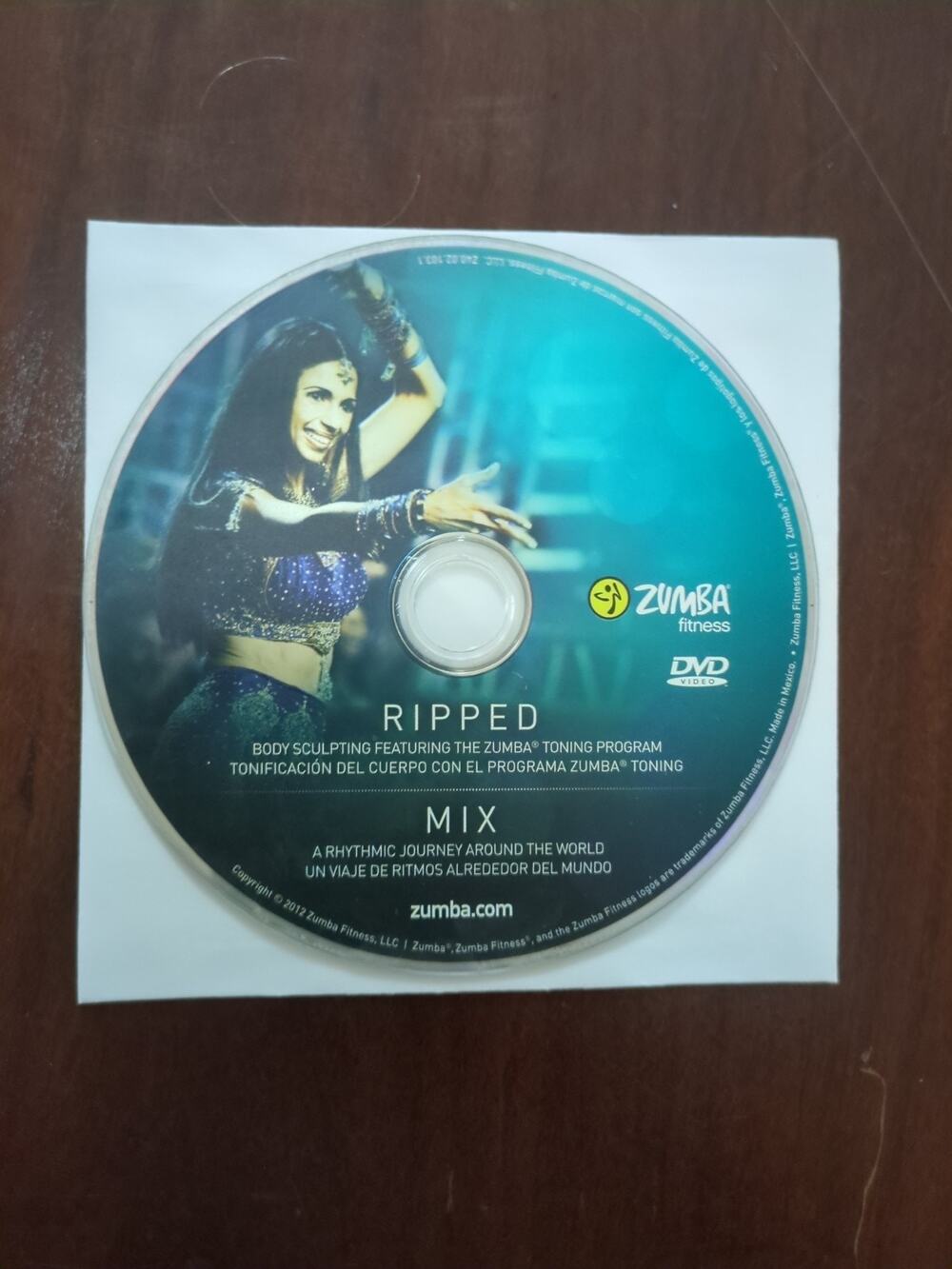 Zumba Fitness Ripped REPLACEMENT DVD *disc 1 only*